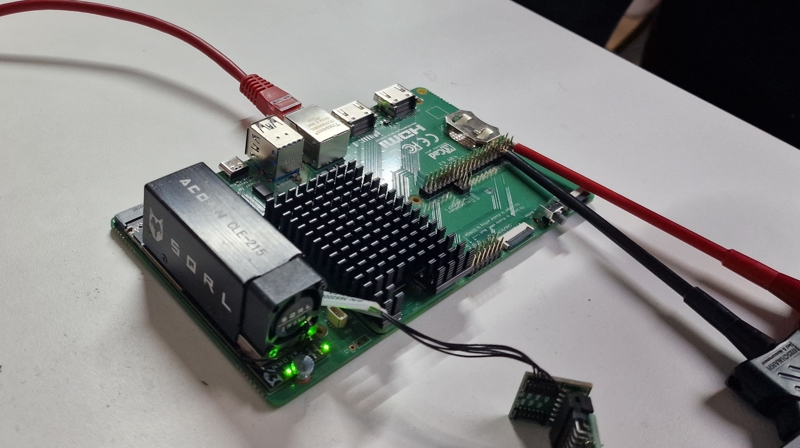 The IO board equipped with Raspberry Pi CM5 and the Nitefury-II